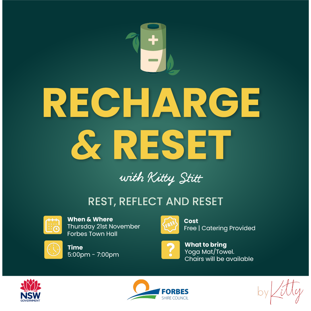 Recharge and Reset Workshop